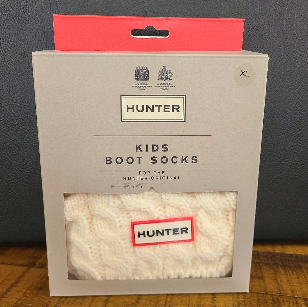 Hunter Kids Boot Socks - White